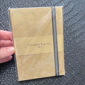 Christian Lacroix Gold Textured Journal- Notebook